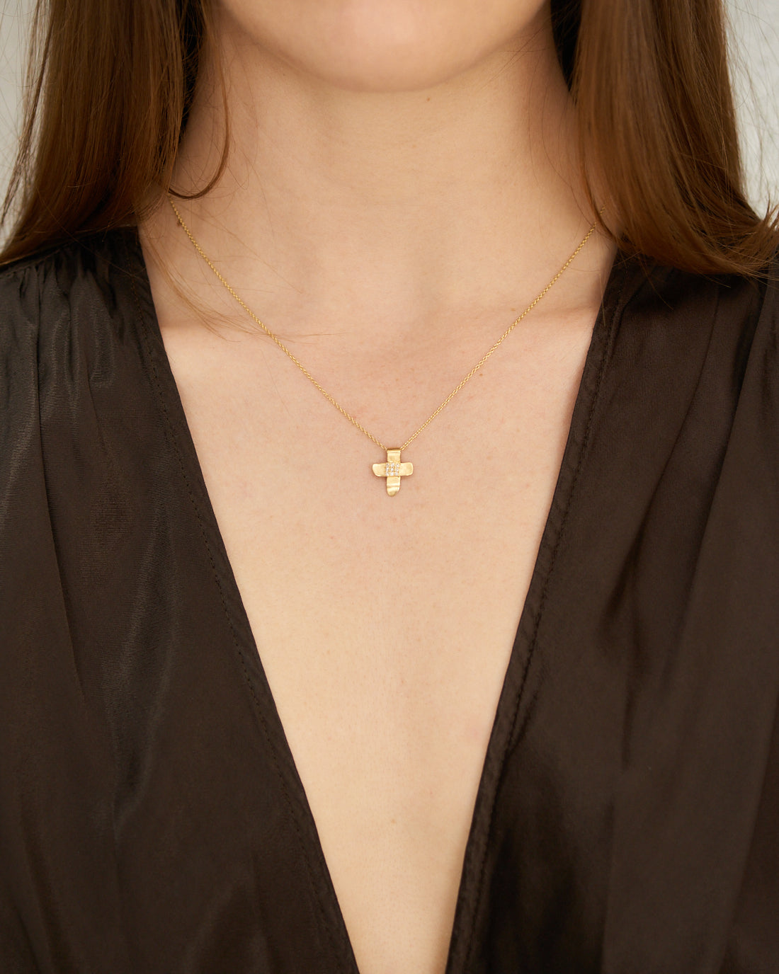 Pe Crozo 18K Gold Diamond Necklace