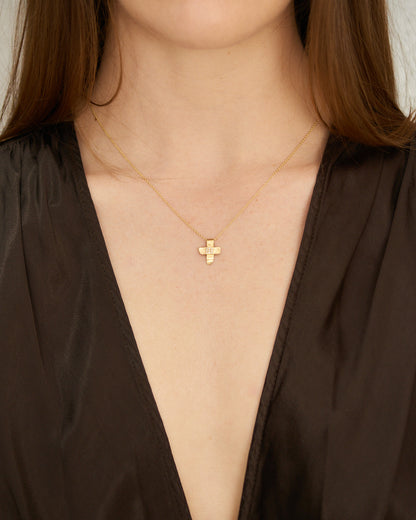 Pe Crozo 18K Gold Diamond Necklace
