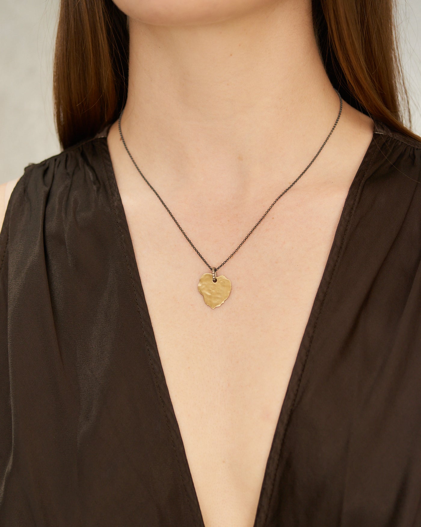 Pe Nabiz Copper Cognac Necklace