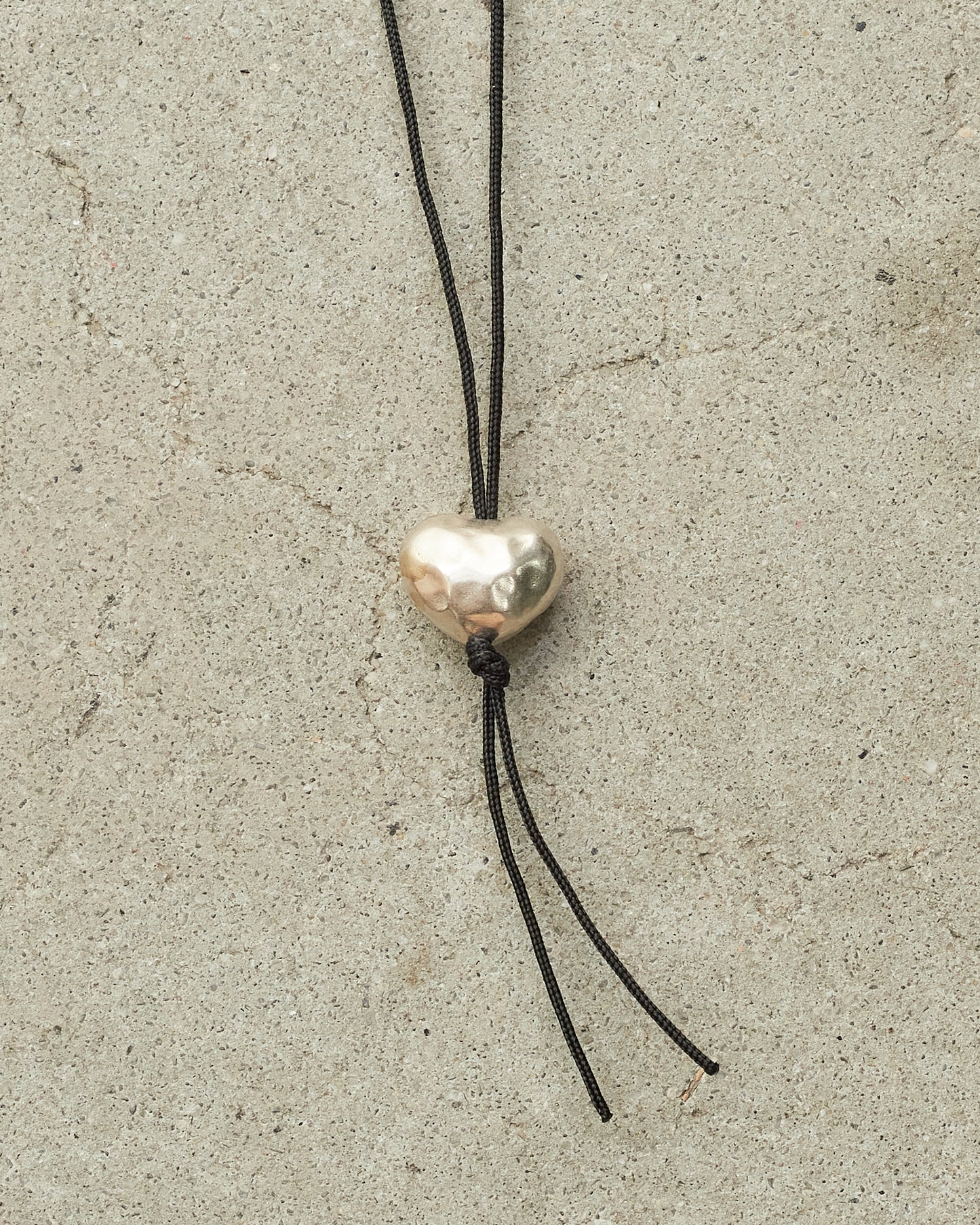 Pew Sumo Silver Heart Necklace