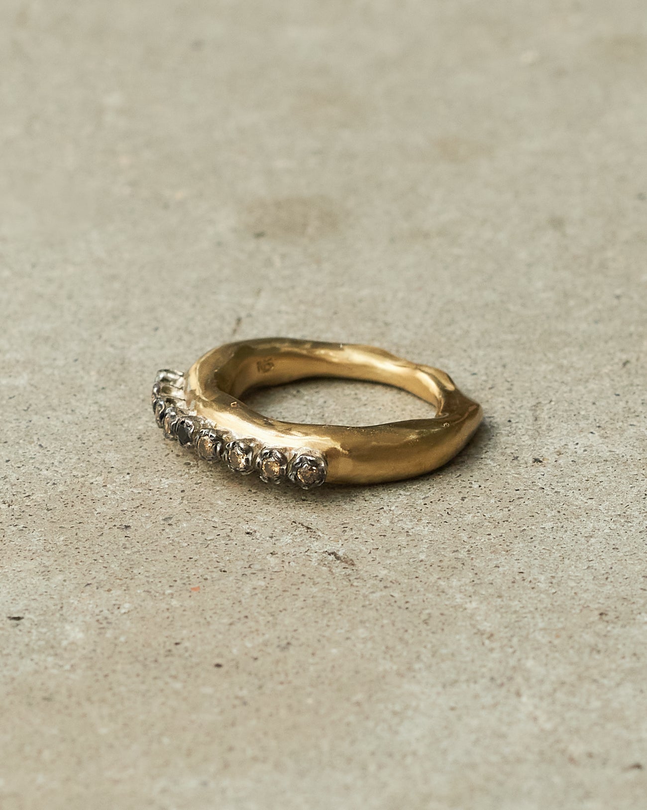 Poppy Copper Black Diamond Ring