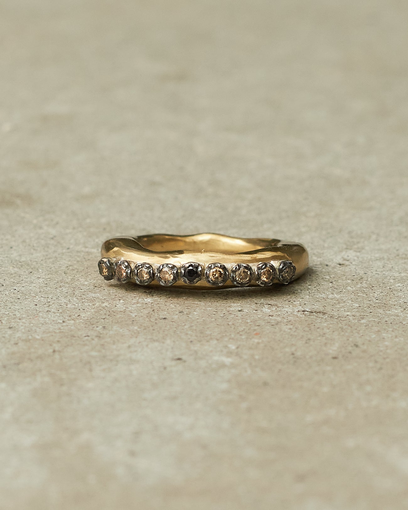 Poppy Copper Black Diamond Ring