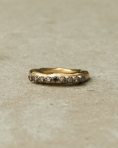 Poppy Copper Black Diamond Ring