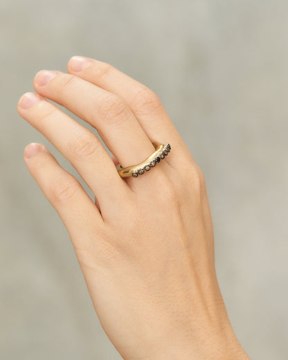 Poppy Copper Black Diamond Ring