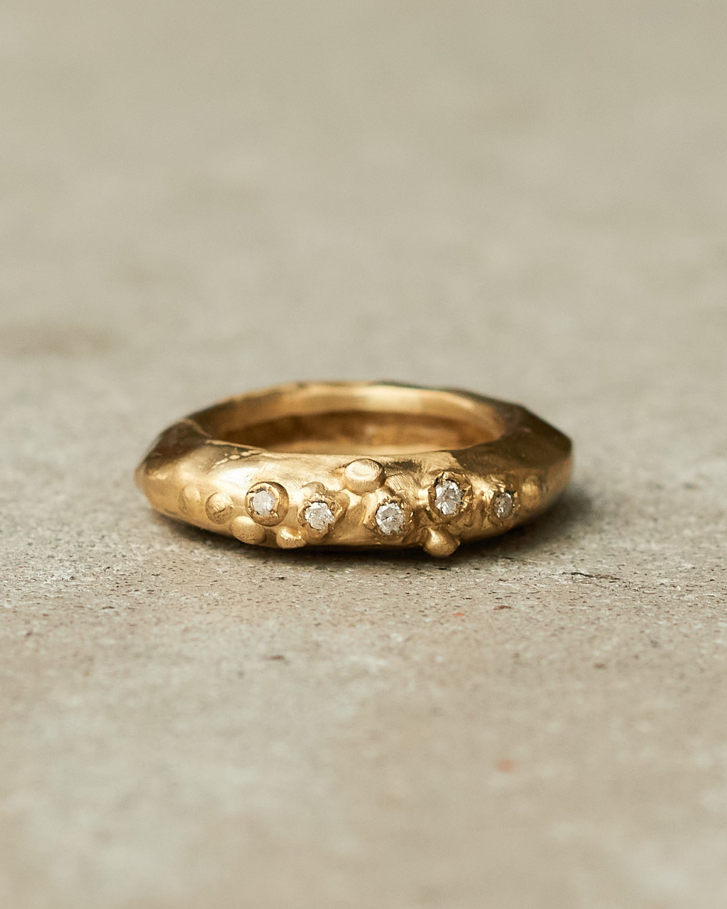 Razan 8x8 Cut Diamond Copper Ring
