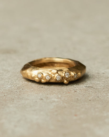Razan 8x8 Cut Diamond Copper Ring