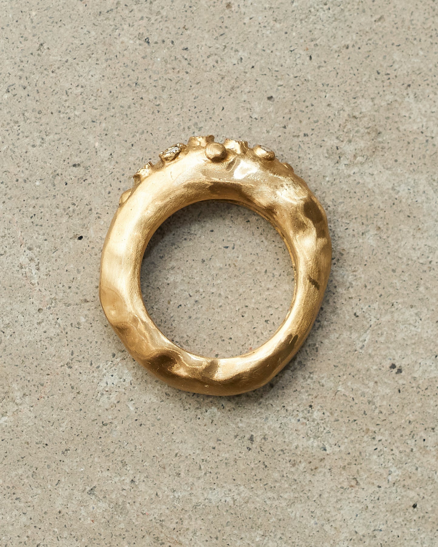 Razan 8x8 Cut Diamond Copper Ring