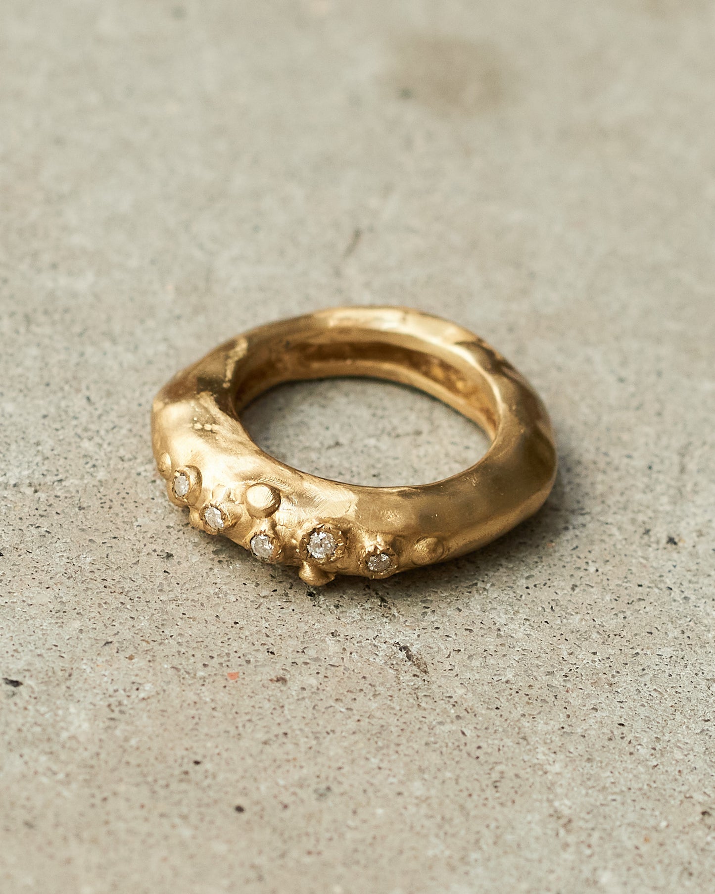 Razan 8x8 Cut Diamond Copper Ring