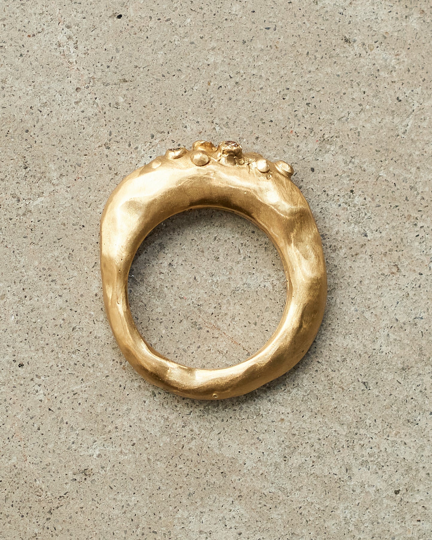 Razan Copper Cognac Diamond Ring