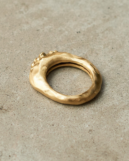 Razan Copper Cognac Diamond Ring