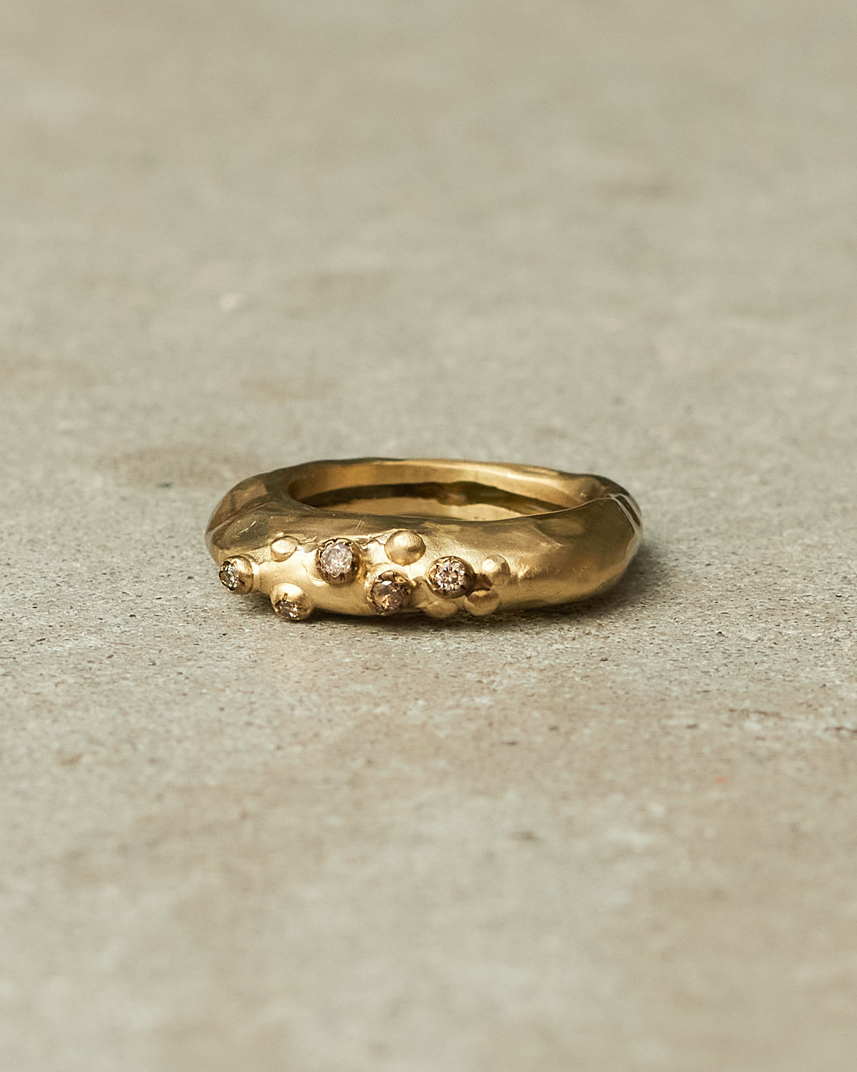 Razan Copper Cognac Diamond Ring