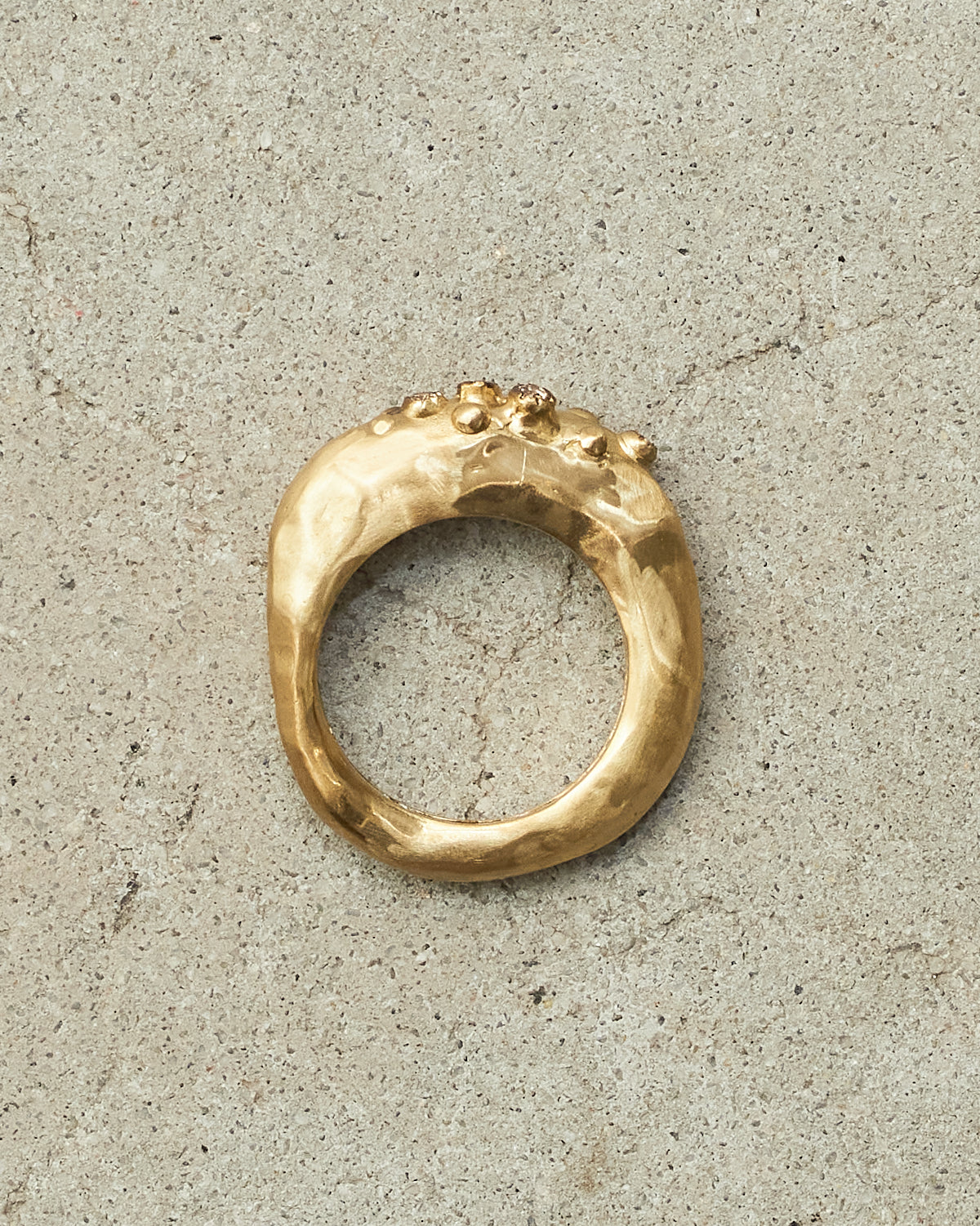 Razan Copper Cognac Diamond Ring