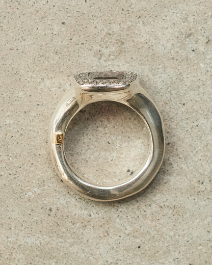 Romy Garnet Icy Diamond Ring
