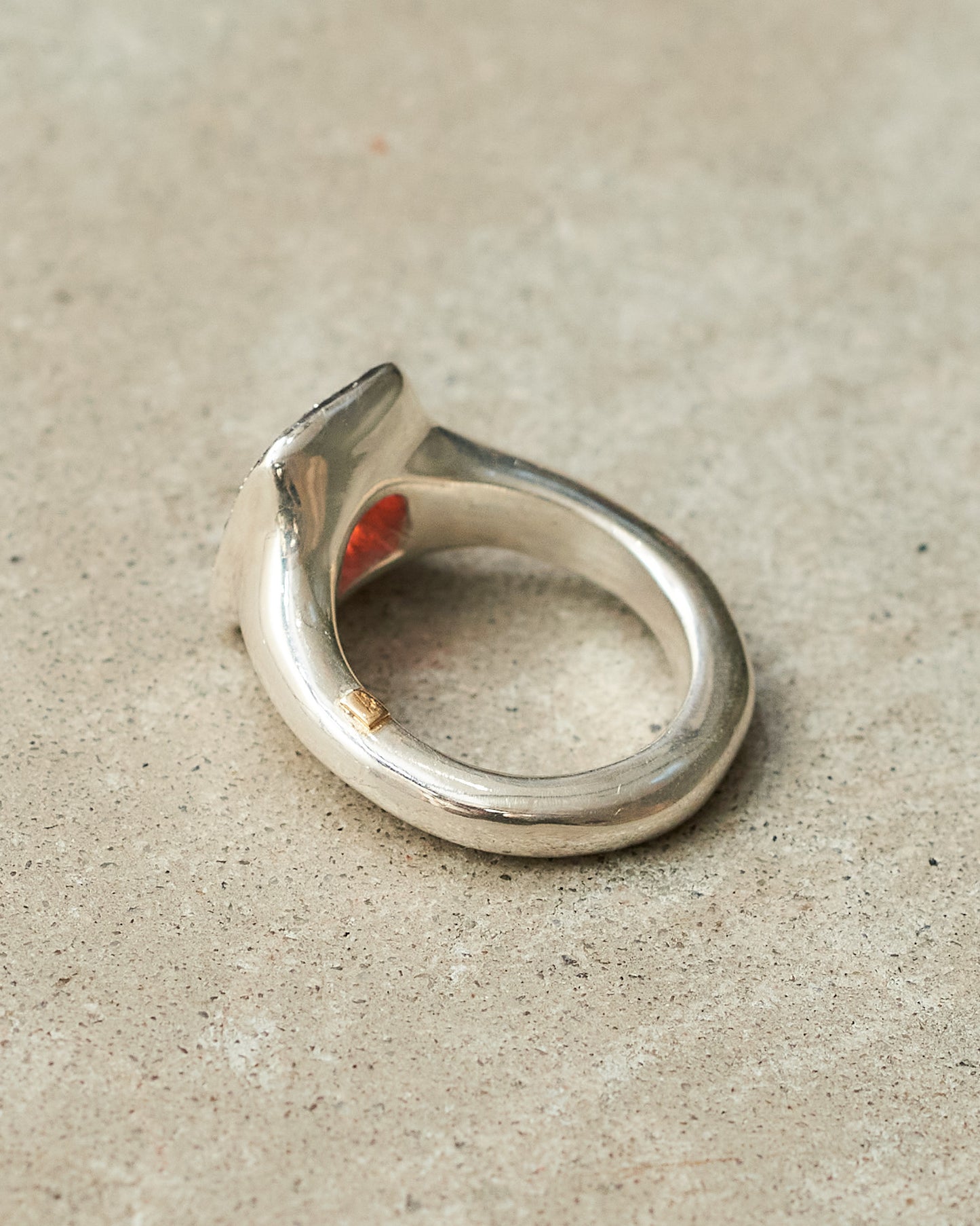 Romy Garnet Icy Diamond Ring