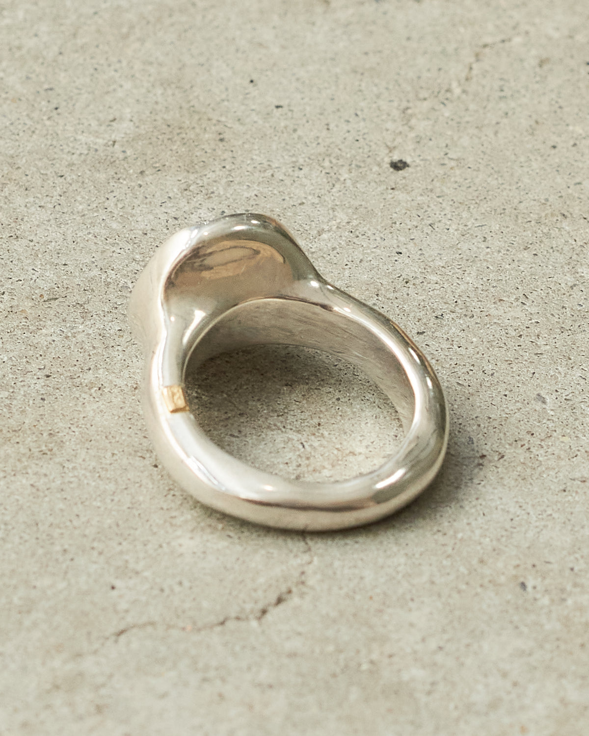 Ruby Silver Cognac Diamond Ring