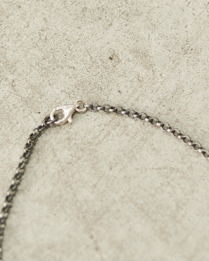 Pe Smoky Quartz Icy Grey Diamond Necklace