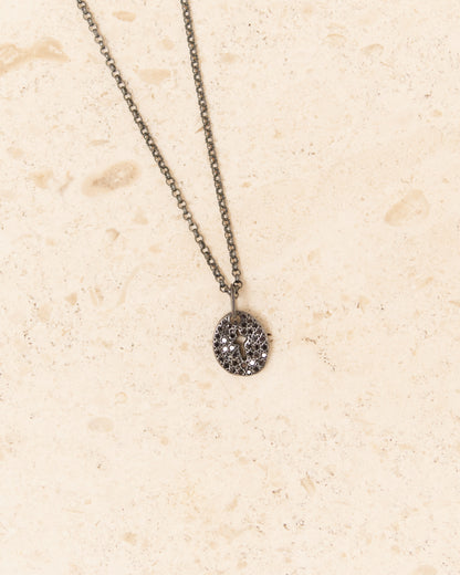 Pe Spyro Black Diamond Necklace