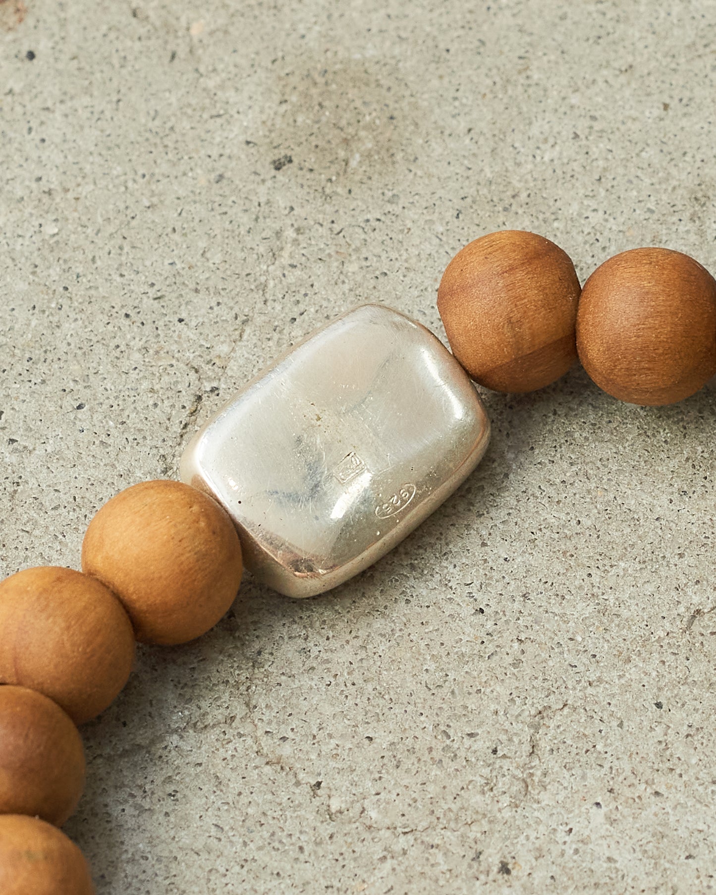 Sterling Silver Oak Beaded Bracelet