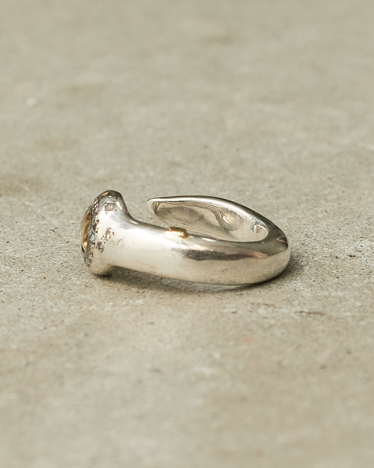 Tevis Beer Quartz Cognac Ring