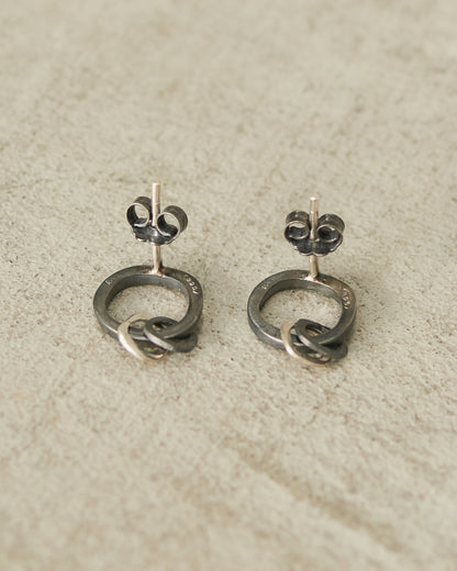 Bo Unity Icy Grey Diamond Earrings
