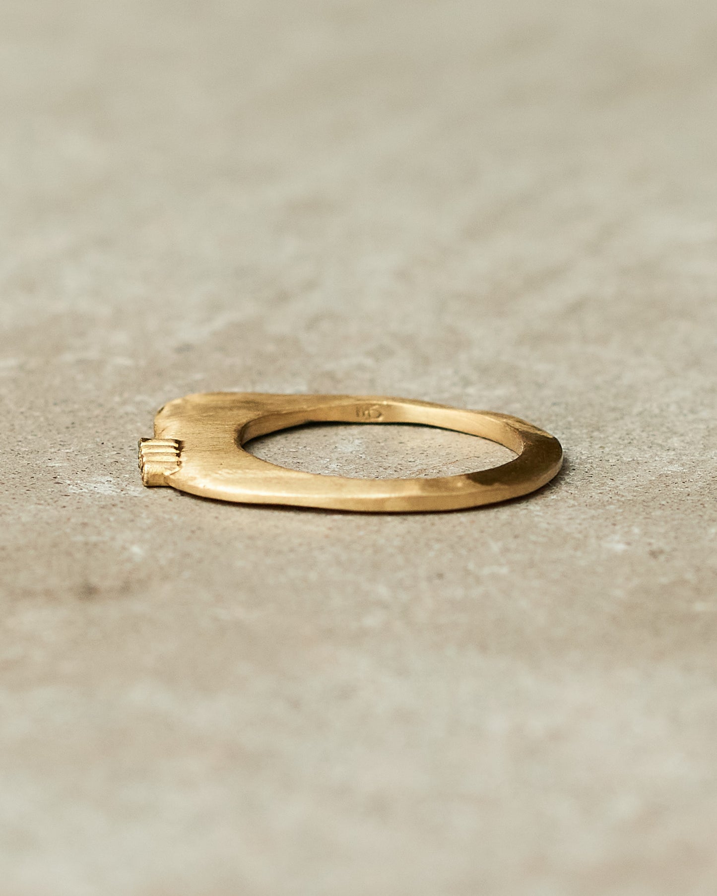 Zina Black Diamond Copper Ring