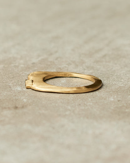 Zina Black Diamond Copper Ring
