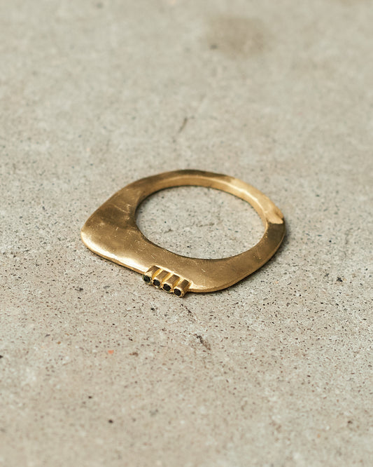 Zina Black Diamond Copper Ring