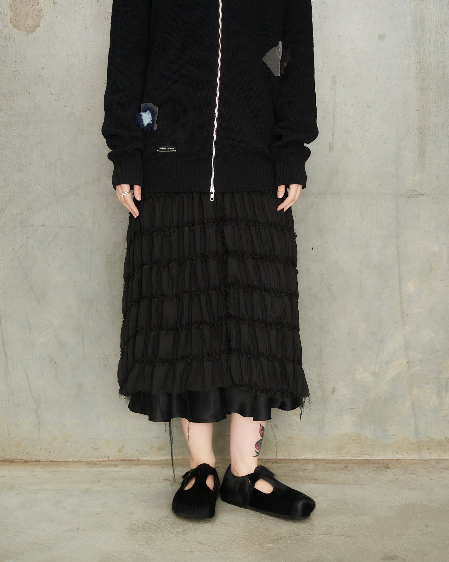 Black Fur Birkenstock Paris Rebel Clog