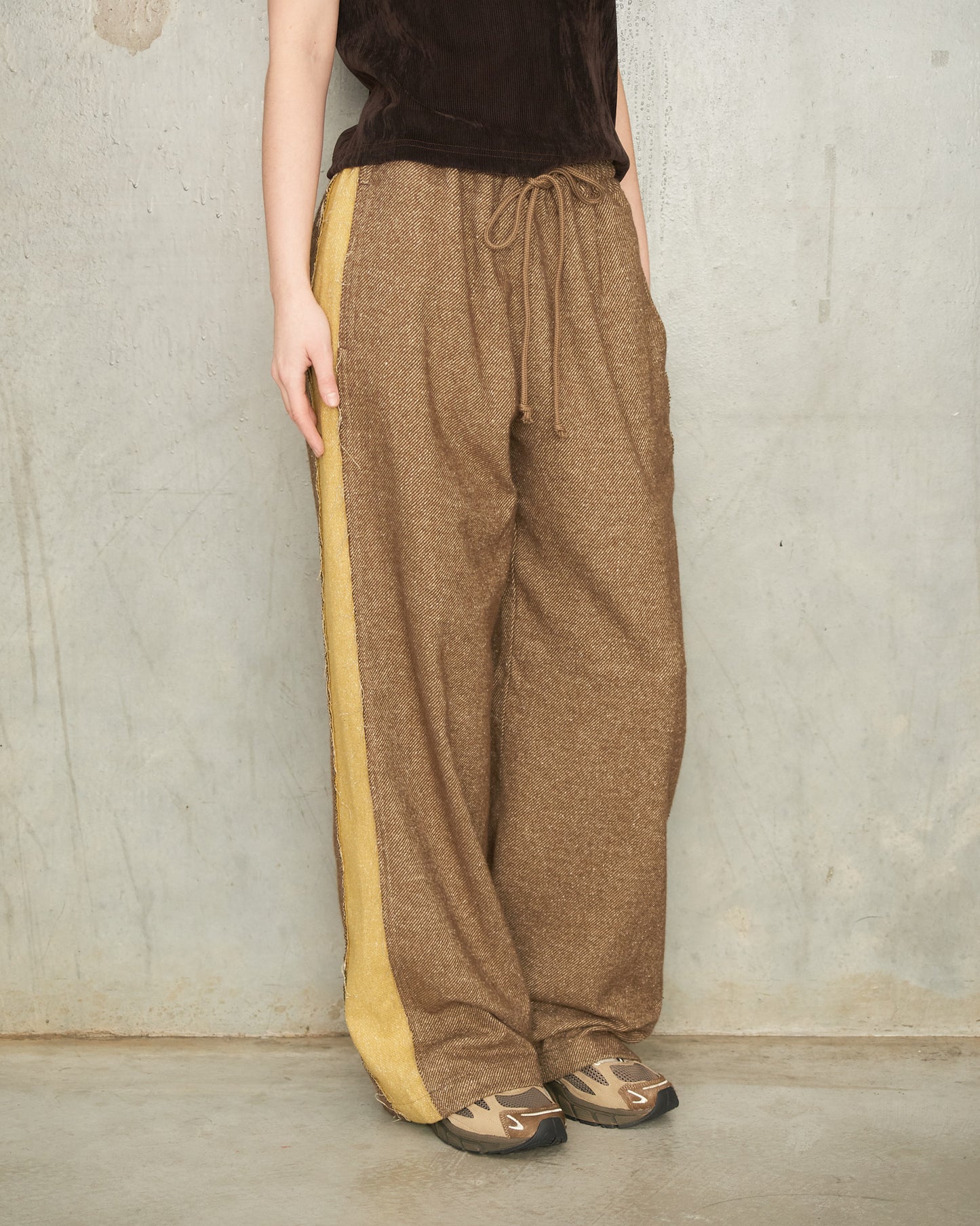 Brown Side Panel Lounge Pants