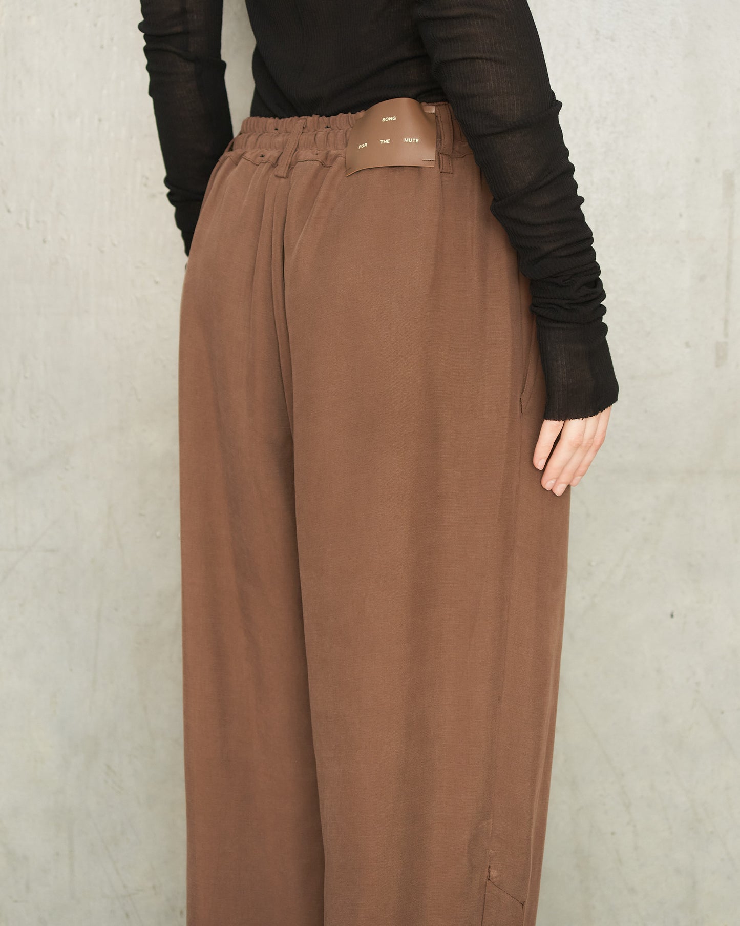 Brown Studded Track Pants