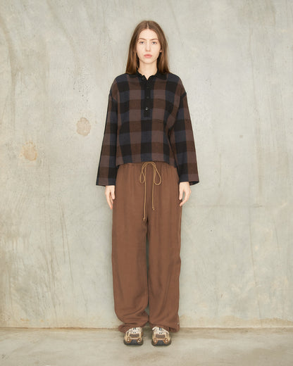 Brown Studded Track Pants