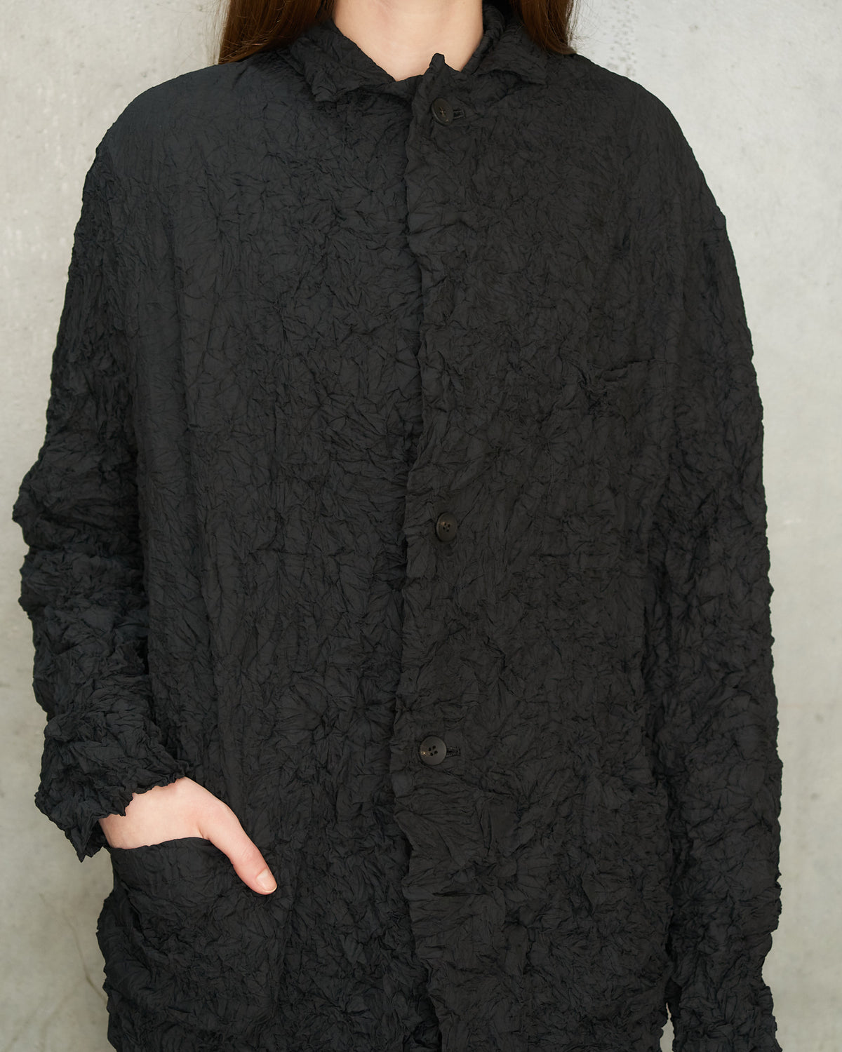 Black Crinkle Jacket