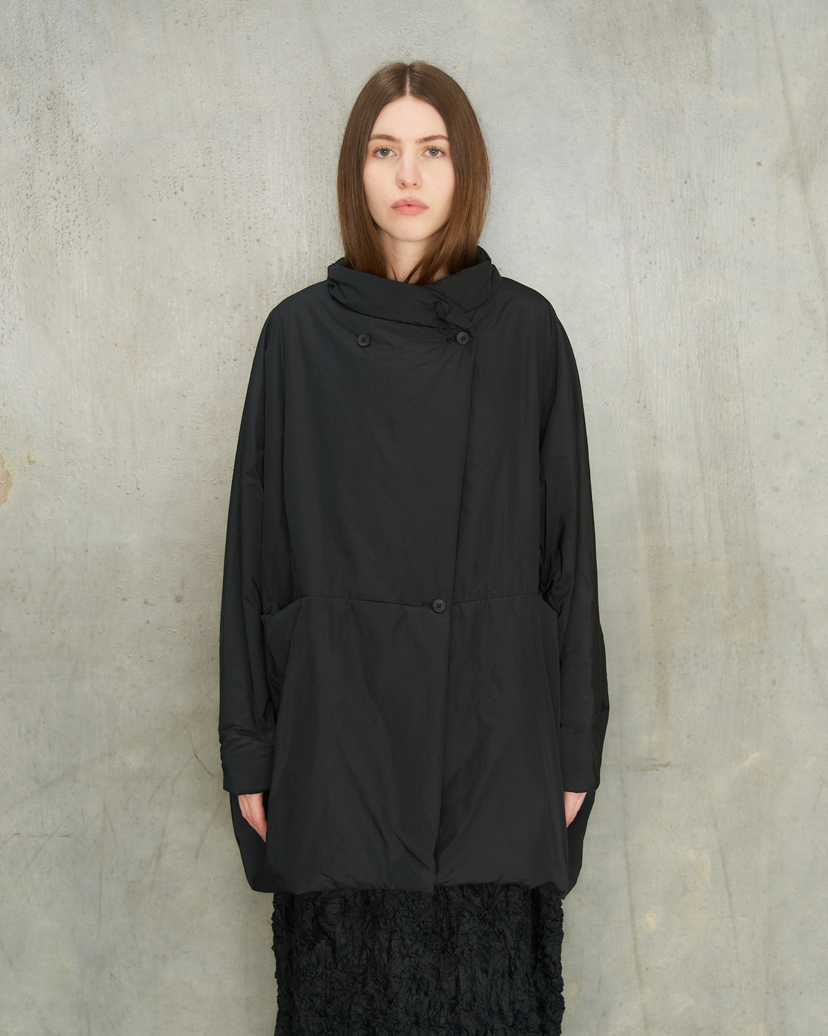 Black Origami Puffer Jacket