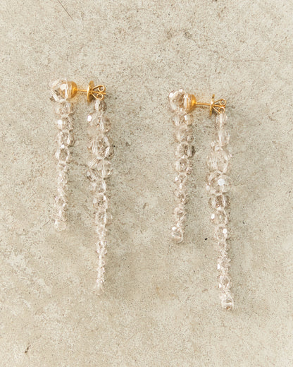 Ash Crystal Drip Earrings