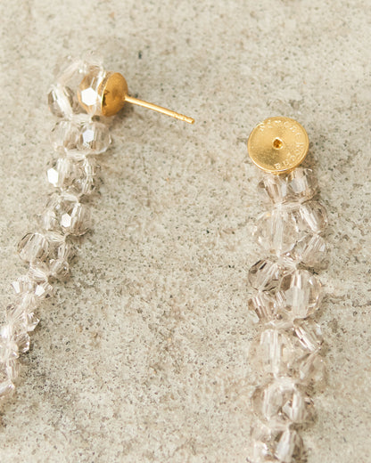 Ash Crystal Drip Earrings