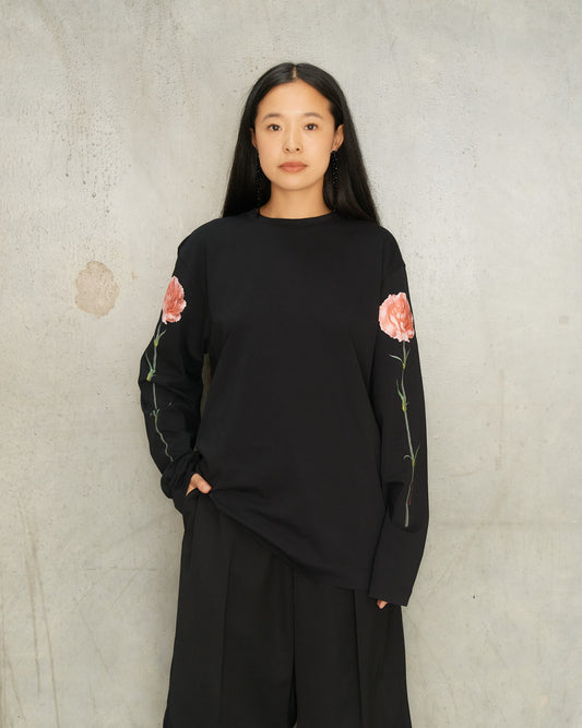 Black Carnation Long-Sleeve