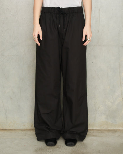 Black Daisy Knee Pleat Trousers