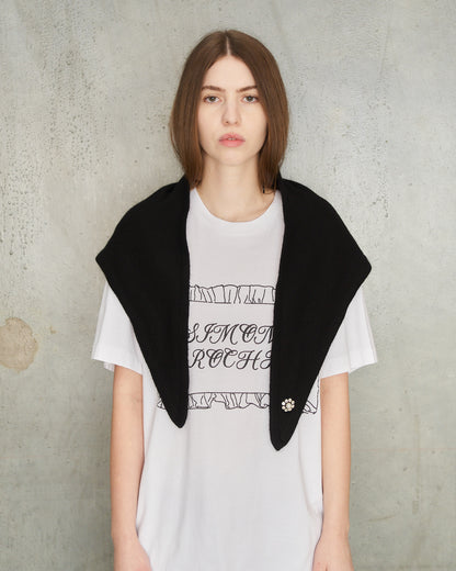 Black Embellished Neckerchief