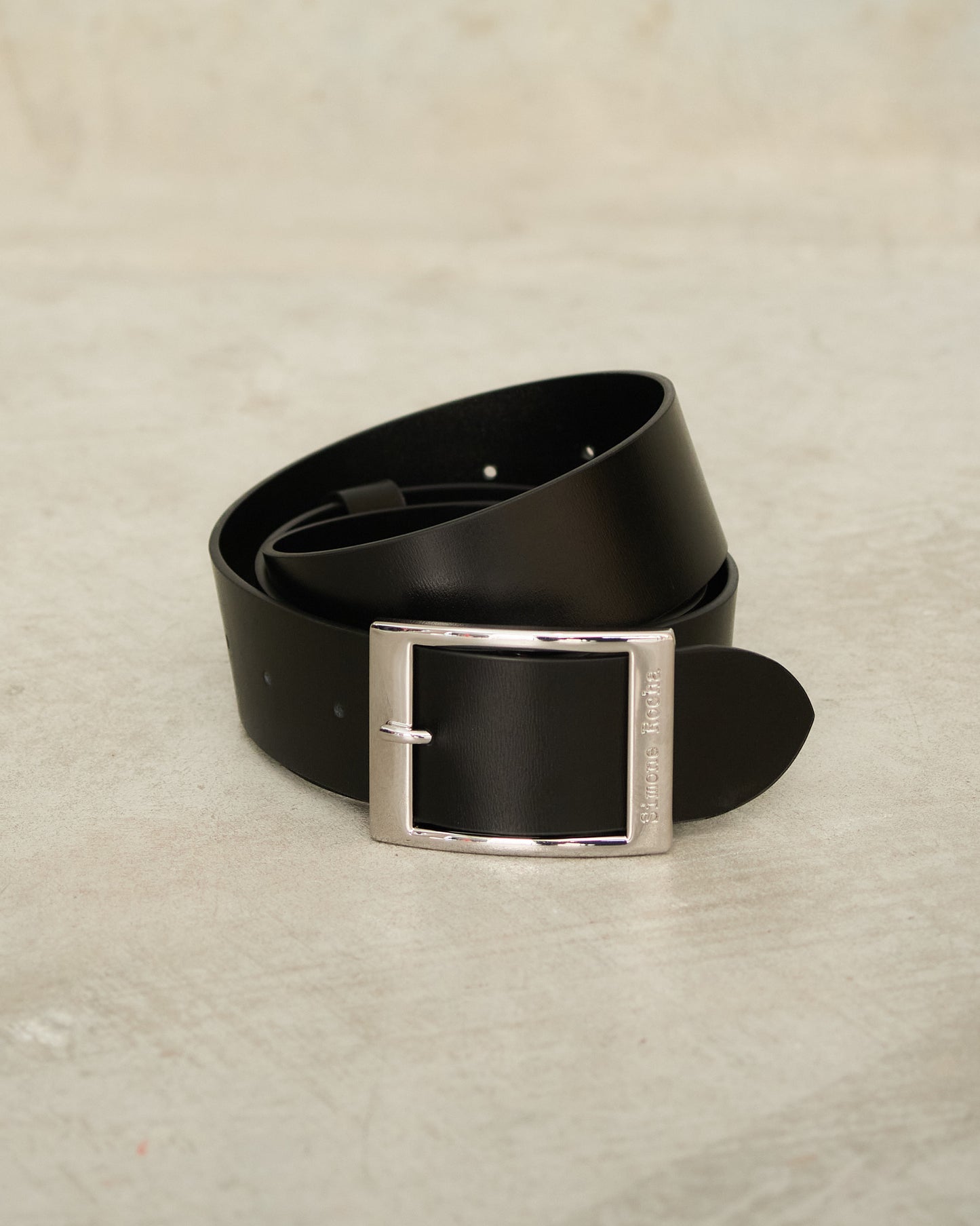 Black Leather Belt