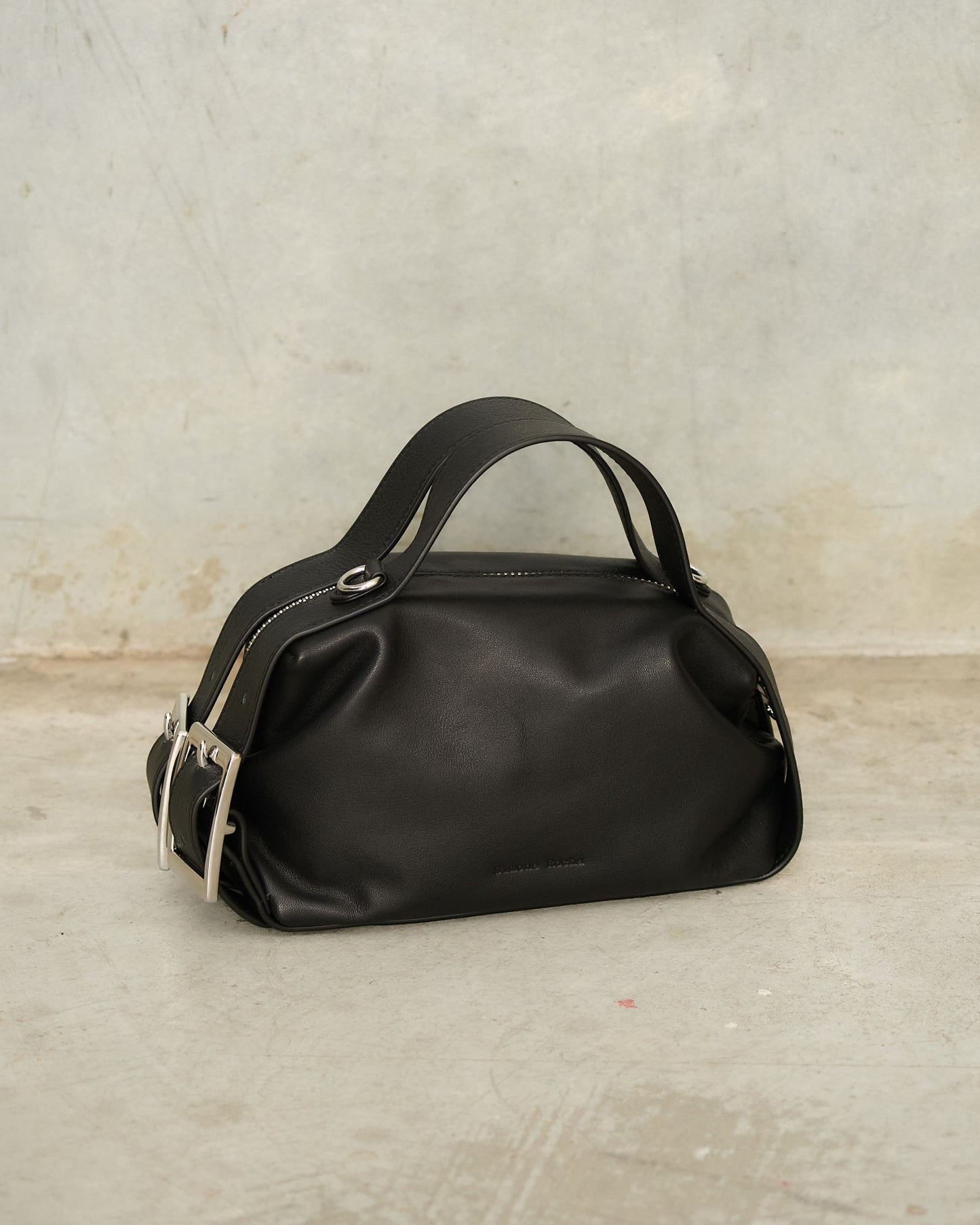 Black Mini Biker Belt Bag