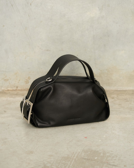 Black Mini Biker Belt Bag