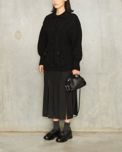 Black Mini Biker Belt Bag