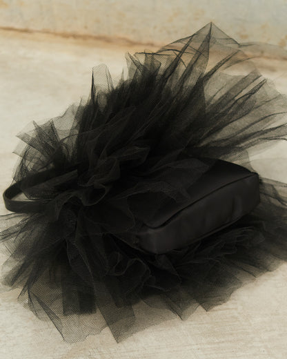 Black Mini Frill Tutu Bag
