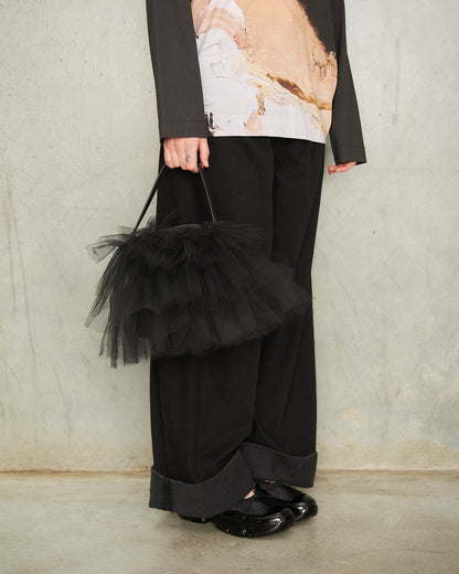 Black Mini Frill Tutu Bag