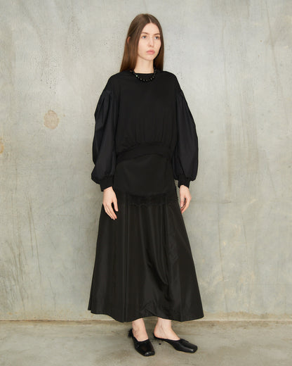 Black Pearl Puff Sleeve T-Shirt