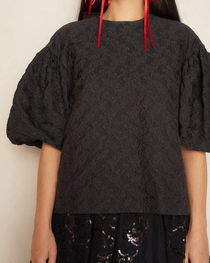 Black Signature Sleeve Blouse
