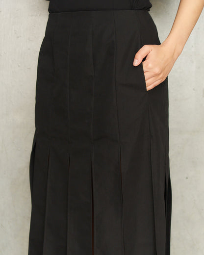 Charcoal Multi Slit Skirt