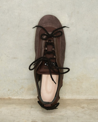 Chocolate Ballerina Grip Trainers