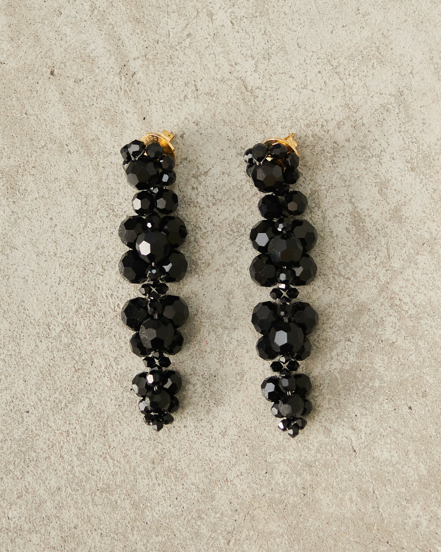 Jet Cluster Drip Earrings