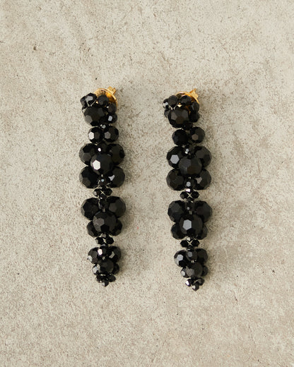 Jet Cluster Drip Earrings
